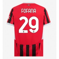 Camisa de Futebol AC Milan Youssouf Fofana #29 Equipamento Principal 2024-25 Manga Curta